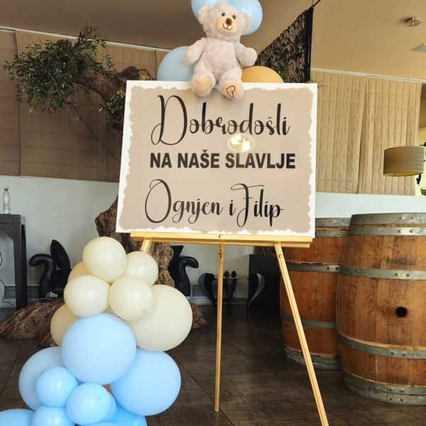 Morska tematska dekoracija za otroški rojstni dan v Mariboru